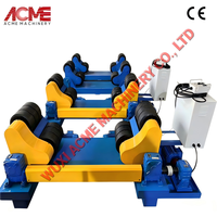 Positionneur de rouleaux auto-ajustable, rotateur de tuyaux auto-centrant, adaptable pour le soudage, en polyuréthane, avec contrôle de vitesse VFD sans fil