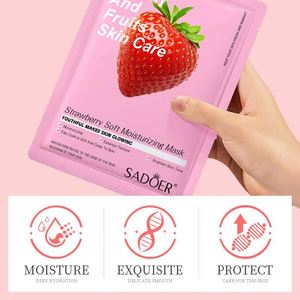 Masque facial coréen hydratant à l'extrait de fruit et à l'aloe vera, masque en feuille personnalisé à la vitamine C - Product Image 4