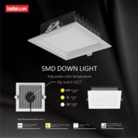4 "Cadre Carré Anti Éblouissement ZigBee 7W Led Spot Light Panneau Métallique Plafonnier Encastré SMD Downlight pour Cuisine Hôtel