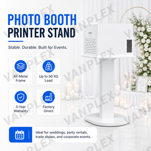 Soporte de Metal para <span class=keywords><strong>Impresora</strong></span> de Fotos para iPad, para <span class=keywords><strong>Alquiler</strong></span> en Bodas, Fiestas y Eventos, Compatible con DNP DS620 RX1HS HiTi P525L - Product Image 1