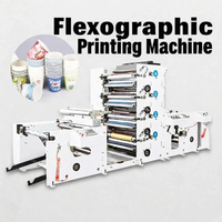Machine d'impression flexographique compatible avec l'impression sur papier en bobine, étiquettes adhésives, film plastique et tissu non tissé