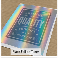 Rouleau de film holographique pour imprimante laser, plastifieuse à froid, étiquettes de cartes, emballage, dorure numérique, PET