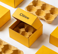 Boîte en carton ondulé à double paroi brun naturel personnalisée, solide, pour déménagement, expédition, matériaux recyclables, gaufrage mat