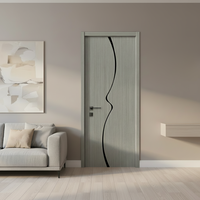 Protection d'angle anti-collision de style moderne pour portes intérieures en bois, surface finie, largement utilisée dans les chambres et les écoles