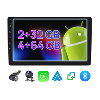 Radio para Auto Android de 7''/9''/10'' con 4+64G, Reproductor de DVD, Pantalla Táctil, Navegación GPS, WIFI, RDS, Ai Carplay, Monitor Estéreo