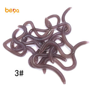 20 पीसी/1 बॉक्स लाल 8.5 सेमी केंचुआ सिमुलेशन नरम पीवीसी मछली पकड़ने का लालच नदी झील धारा मछली पकड़ने मेंढक स्लाइस प्रकार के लिए कृत्रिम चारा - Product Image 3