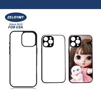 Sarung ponsel sublimasi TPU + PC untuk iphone, semua model tekan panas lembar plastik PET kosong pengisian nirkabel penutup ponsel tersedia