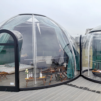Full House Prix d'usine Glamping Tentes d'exposition extérieures en aluminium Pc Dôme Tente Bubble House