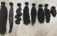 Tissage de cheveux brésiliens 100% naturels Remy vierges en gros, approvisionnement d'usine