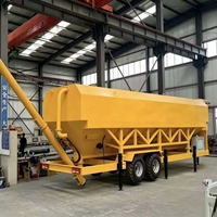 50T Horizontaler Zement-Silo-Container für Schüttgutlagerung für Zement, Flugasche und Betonmischanlagen