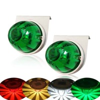 Nouvelle Feuille de Signalisation Latérale LED SN pour Camion Remorque, Rouge Transparent Classique, 10-30V, Type Pastèque, Montage en Surface