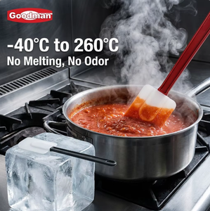 Spatule en silicone de qualité alimentaire sans BPA, résistante aux hautes températures, grattoir en caoutchouc pour gâteaux, pâtisseries, outil de cuisine professionnel Goodman - Product Image 4
