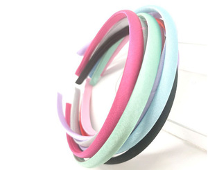 Hot DIY Satin Ribbon Hairband Custom Logo <b>Headbands</b> for Women - Product Image 6