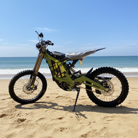 Moto électrique tout-terrain Surron Light Bee X à cadre léger, 60V 40Ah 8000W 75mph, pour aventures en montagne en plein air