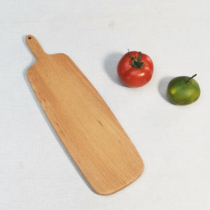 <span class=keywords><strong>Planche</strong></span> à découper irrégulière en bois d'acacia naturel, très vendue, avec poignée et rainure, pour salades et toasts, idéale pour la cuisine - Product Image 6