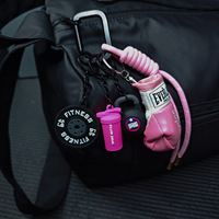 Accessoires de mode HECION : Gant de boxe, mini haltère, plaque de musculation, sac, porte-clés, accessoire en PVC, décoration de salle de sport, porte-clés