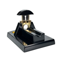Coupe-cigares de luxe pour bureau, coupe-cigares en acier inoxydable, accessoires pour fumeurs, coffret cadeau pour homme