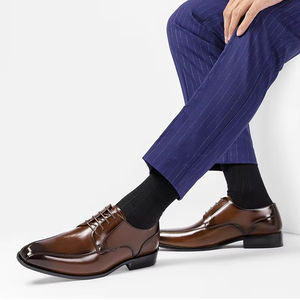 Formal Customized Business Men's Oxford Shoes <b>Slip</b>-<b>On</b> Genuine Leather Upper Elegant Style Luxury Dress Shoes - Product Image 3