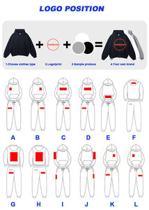 Sudadera con Capucha Personalizada para Hombre, de Algodón Grueso, Bordada, Ecológica, de 350g, con Impresión Personalizada para Ropa Urbana - Product Image 3