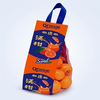Voorgevormde plastic gaasverpakking voor sinaasappels, mandarijnen en citrusvruchten, herbruikbare fruitnetten verpakkingstas