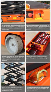 Meja dongkrak gunting hidrolik, meja angkat jack, gunting hidrolik Naik Sendiri 10 m 12 m untuk pekerjaan udara baru 2025 - Product Image 4