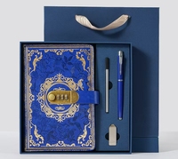 Ensemble cadeau carnet et stylo vintage violet avec boîte personnalisée pour événements d'entreprise, commandes en gros de papeterie