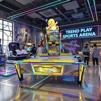 Table de hockey sur air interactive Magic Amusement pour 2 à 4 joueurs, à monnayeur, en acrylique et métal, machine d'arcade de jeu de hockey sur glace pour intérieur