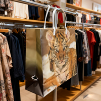 Sac fourre-tout carré en PE mat sur mesure pour le marché russe, toucher doux, non brillant, sac de shopping, exposition en supermarché