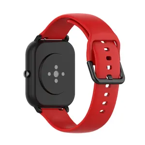 20mm רשמי סיליקון גומי שעון יד רצועת עבור Amazfit GTS 3 2 מיני bip3 פופ פרו Smartwatch