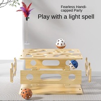 Jouets pour chats : Boîte de jeu de puzzle détox auto-réparatrice, bâton d'agitation pour chat, labyrinthe à clochette, fournitures pour chats, fournisseur OEM ODM personnalisable