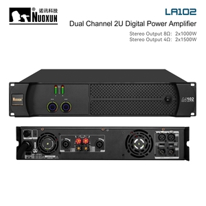 LA102 Amplificador de potencia profesional de 1000 vatios Big 2U Clase D 1000W * <span class=keywords><strong>2</strong></span> Carcasa de metal de alta potencia 1000W * <span class=keywords><strong>2</strong></span> Altavoces Line Array - Product Image 5