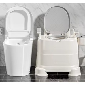 Elderly wheeled household mobile toilet, bathroom, bath <b>chair</b>, disabled toilet - Product Image 2