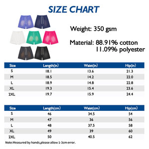 Short en éponge délavé à l'acide Pantalon de jogging en coton à ourlet brut pour homme en polaire unie déchirée Streetwear - Product Image 4