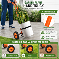 Chariot à plantes robuste réglable avec roues pour pots de fleurs, patio, jardin, intérieur et extérieur