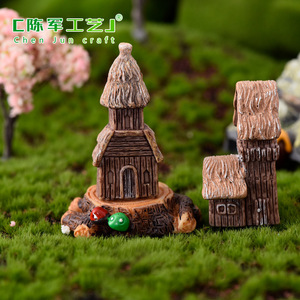 Petites décorations de maison Weij, style campagnard en bois, rétro, château en bois, décoration d'arrière-plan, artisanat pour la maison, cadeau - Product Image 3