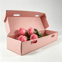 Boîte d'expédition rigide ondulée pour fleurs, boîte d'expédition antichoc, emballage pour fleurs fraîches, boîte auto-verrouillante, fabricant en gros