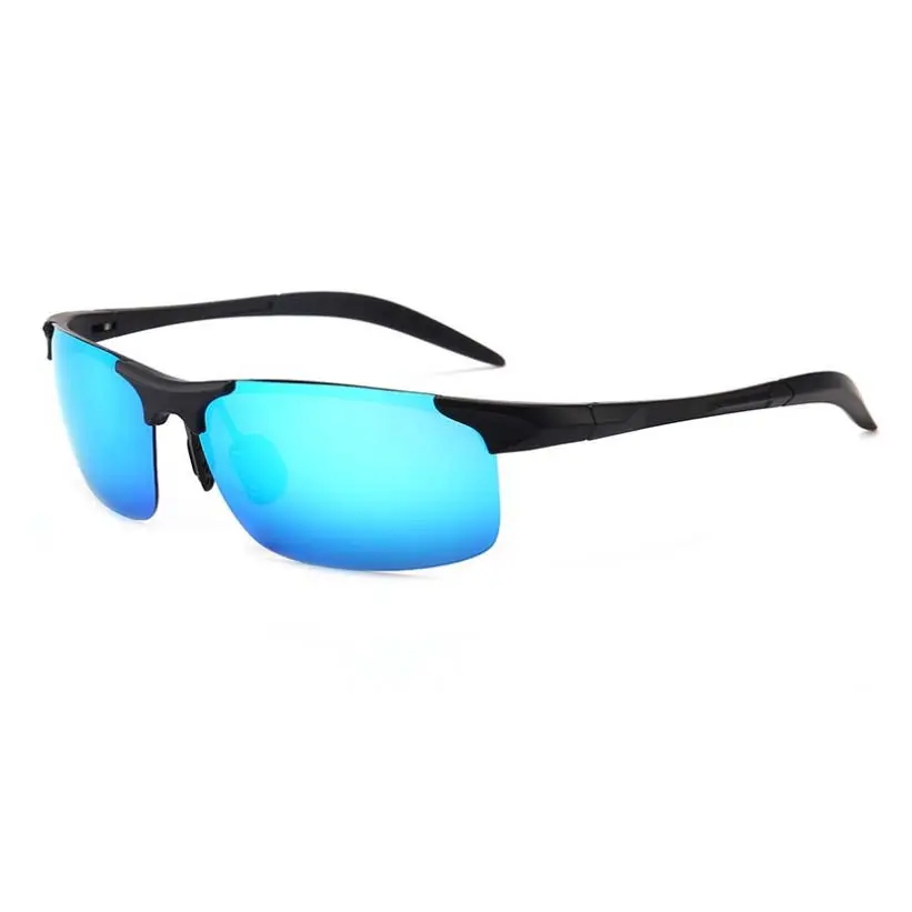 polarized sun glasses Launched Products Blue Lenses Aluminum Frame Sunglasses