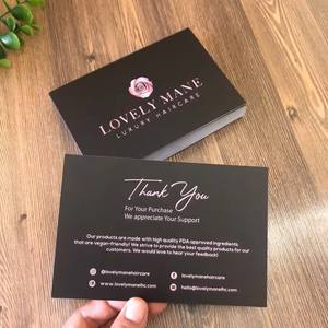 Carte de remerciement personnalisée avec votre propre logo et enveloppes Carte de remerciement pour votre <span class=keywords><strong>achat</strong></span> pour les petites entreprises - Product Image 6