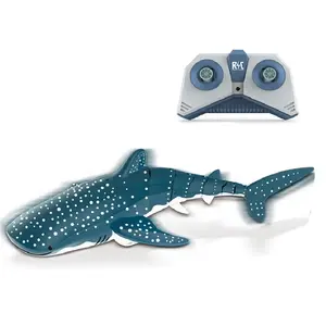 Jouet en plastique pour enfant, jouet animal pour garçon de mer rc 2.4G radio télécommande avec baleine de natation