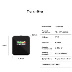 ระบบไกด์นำเที่ยวไร้สายแบบหนีบปกเสื้อ 2.4G ระยะ 200 เมตร แปลภาษาพร้อมกัน เสียงคมชัด สำหรับการท่องเที่ยวและการสอน - Product Image 2