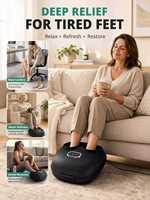 Masseur de pieds Shiatsu Ysabel avec chaleur, machine de massage électrique pour les pieds pour soulager la douleur, améliorer la circulation sanguine et la relaxation