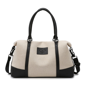 Sacs de sport en toile avec compartiment sec/humide, grande capacité, nouvelle collection, couleur unie, pour courts séjours - Product Image 3