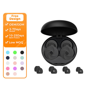 Bouchons <span class=keywords><strong>d</strong></span>'oreilles en silicone personnalisables avec logo, 4 tailles, dureté 40A, réduction du bruit, protection auditive réutilisable EN352-2, pour le sommeil et la <span class=keywords><strong>moto</strong></span> - Product Image 1