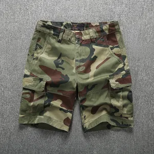 Wholesale USA size Men's outdoor Stretchy Quick Dry Cargo Shorts khaki fishing Shorts with 4 Pockets short pants