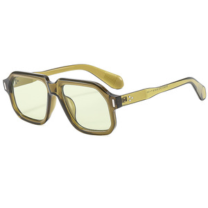 Hot New Men and Women With the Same Fashion Street Photo Big <b>Frame</b> Rice Nail Personality Sunscreen Sunglasses - Product Image 4