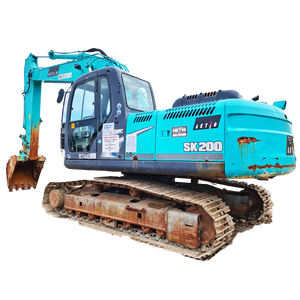 Equipo pesado de segunda mano, excavadora Kobelco de 20 toneladas, excavadora Kobelco SK200 para movimiento de tierras. - Product Image 1