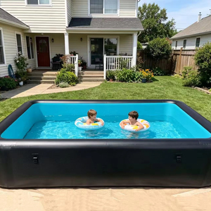 Piscine gonflable rectangulaire de grande taille pour toute la famille, avec technologie Drop Stitch, pour enfants et adultes, idéale pour <span class=keywords><strong>les</strong></span> fêtes d'été en jardin - Product Image 1