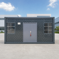Maison modulaire préfabriquée à assemblage rapide, kit détachable haute sécurité, finition brique, pour dortoir