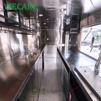 WECARE Camion de restauration mobile de style conteneur personnalisé, bar, café, cocktails, bière, barbecue, traiteur, remorque alimentaire entièrement équipée