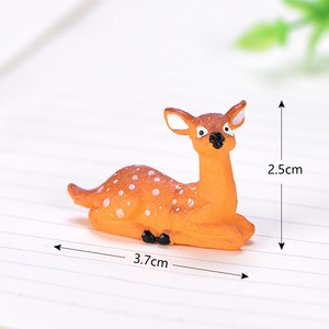 เครื่องประดับรูปสัตว์สำหรับตกแต่งสวนทำจากพีวีซีภูมิทัศน์ขนาดเล็กปรับแต่งได้งานฝีมือเรซิ่นน่ารักกวางของตกแต่งครอบครัว - Product Image 6
